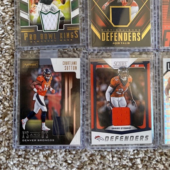 Denver Broncos Trading Cards Bundle With Penny Sleeves and Hard Cover Sleeves - Picture 3 of 10